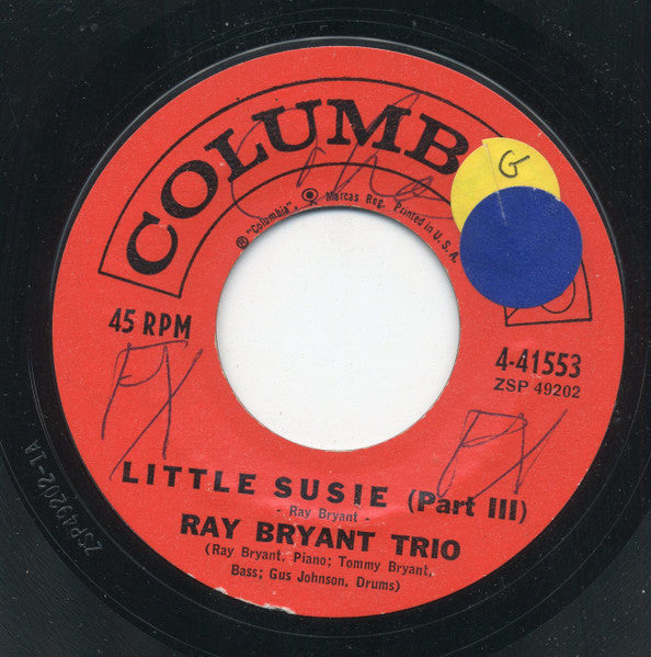 Ray Bryant Trio : Little Susie (7", Single, Styrene)