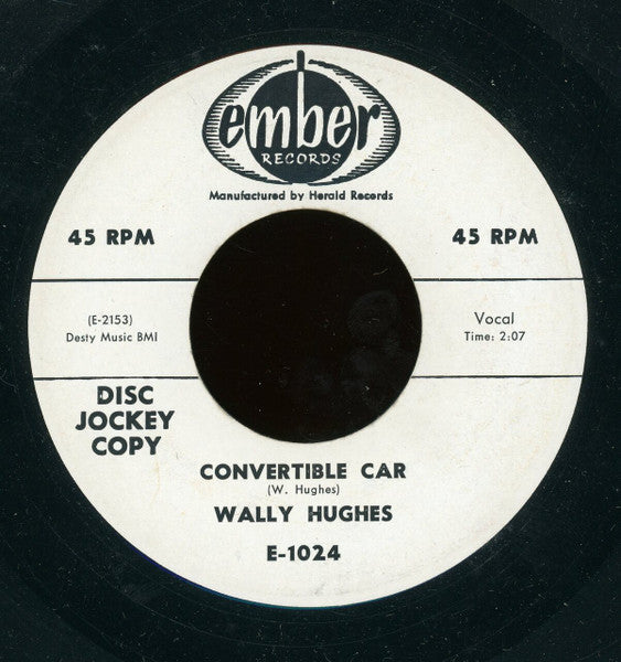 Wally Hughes : Convertible Car / Pug Nose And Pony Tail (7", Promo)