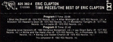 Eric Clapton : Timepieces - The Best Of Eric Clapton (Cass, Comp, Club)