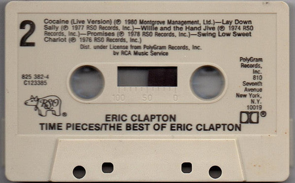 Eric Clapton : Timepieces - The Best Of Eric Clapton (Cass, Comp, Club)