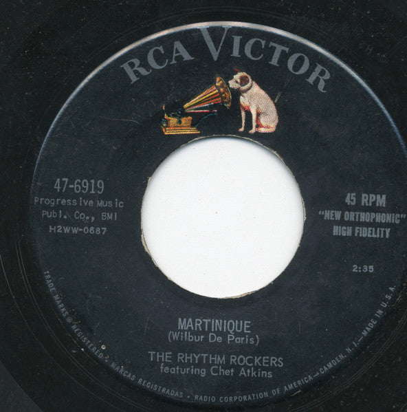 Rhythm Rockers (4) Featuring Chet Atkins : Martinique / Dig These Blues (7", Single)