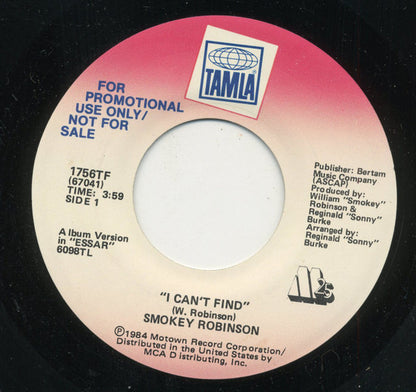 Smokey Robinson : I Can't Find (7", Single, Promo)