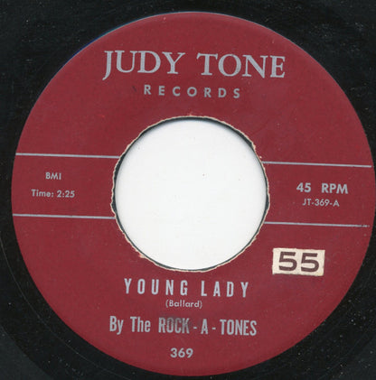 The Rock-A-Tones : Young Lady  / Please Don't Talk About Me (When I'm Gone) (7", Single)