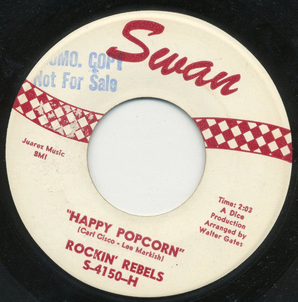 The Rockin' Rebels : Happy Popcorn (7", Single)
