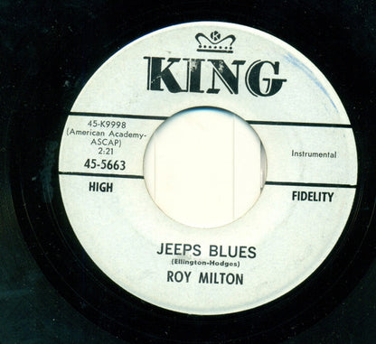 Roy Milton : Jeeps Blues / R.M. Blues (7", Single, Promo)