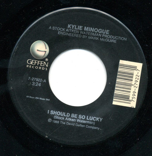 Kylie Minogue : I Should Be So Lucky (7", Single, SP )