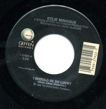 Kylie Minogue : I Should Be So Lucky (7", Single, SP )