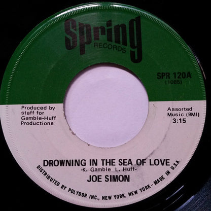Joe Simon : Drowning In The Sea Of Love (7", Single, Scr)