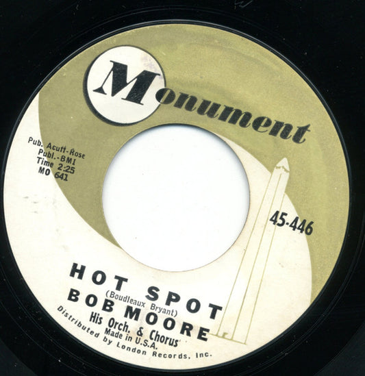 Bob Moore And His Orchestra / Bob Moore And His Orchestra And Chorus : Mexico / Hot Spot (7", Single, Styrene)