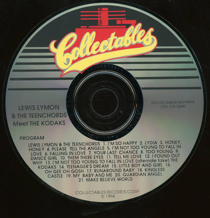 Lewis Lymon & The Teenchords, The Kodaks : Lewis Lymon & The Teenchords Meet The Kodaks (CD, Comp, RE)