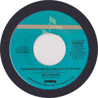 Billy Ocean : Caribbean Queen (No More Love On The Run) (7", Single)