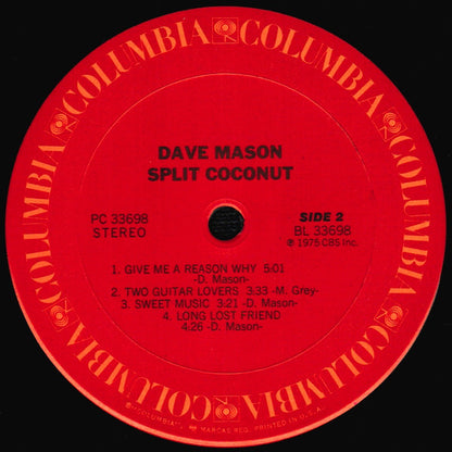 Dave Mason : Split Coconut (LP, Album, Pit)