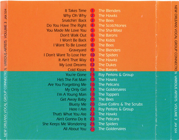Various : New Orleans Vocal Group Connection Vol. 3 (CD, Comp)
