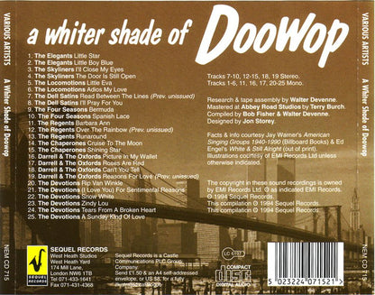 Various : A Whiter Shade Of Doowop (CD, Comp)