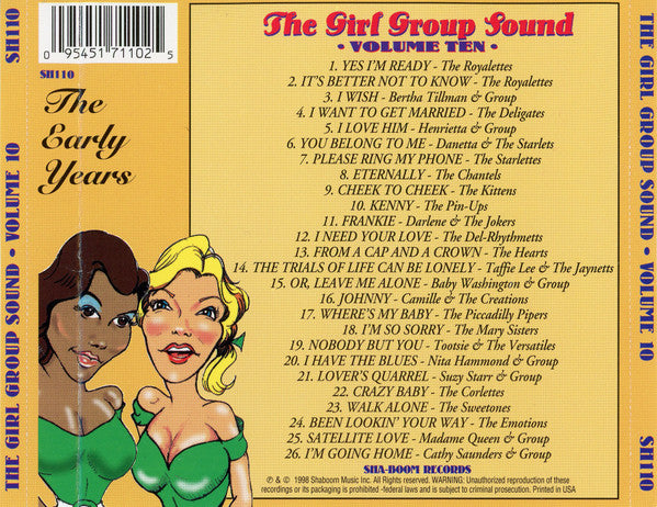 Various : The Girl Group Sound - The Early Years Volume 10 (CD, Comp)