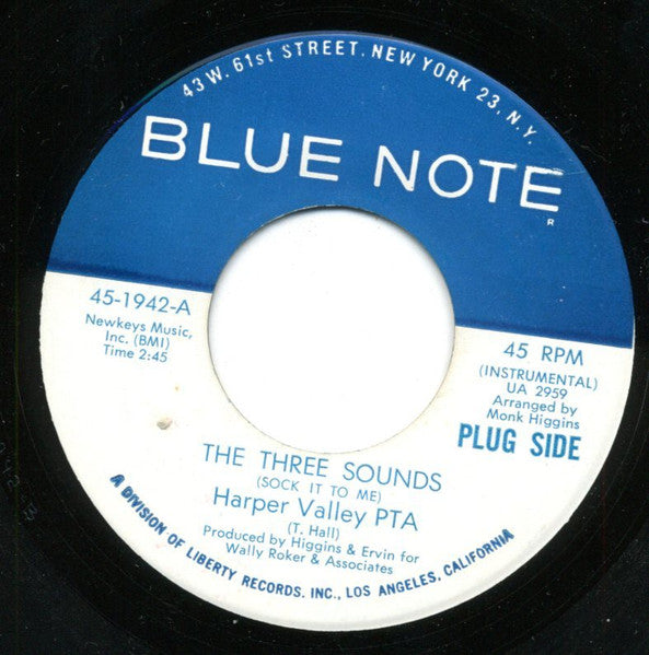 The Three Sounds : Harper Valley PTA / Elegant Soul (7", Single, Promo)