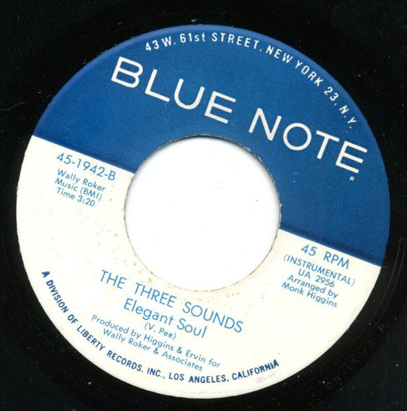 The Three Sounds : Harper Valley PTA / Elegant Soul (7", Single, Promo)