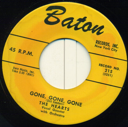 The Hearts : Until The Real Thing Comes Along / Gone, Gone, Gone (7")