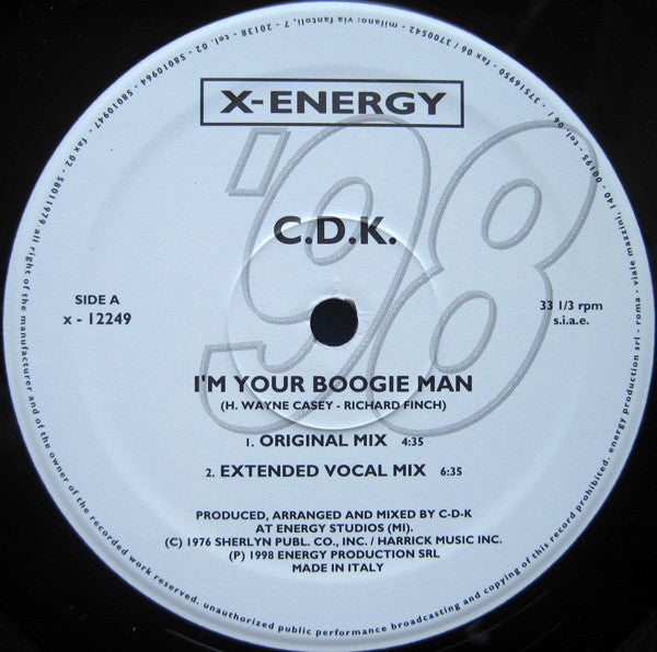 C.D.K. : I'm Your Boogie Man '98 (12")