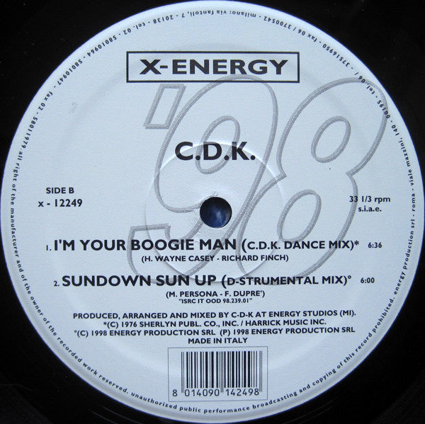C.D.K. : I'm Your Boogie Man '98 (12")