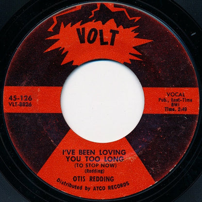 Otis Redding : I've Been Loving You Too Long (To Stop Now) / I'm Depending On You (7", Single, Styrene)