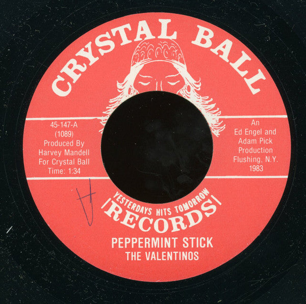 The Valentinos (5) : Peppermint Stick / Moonglow (7")