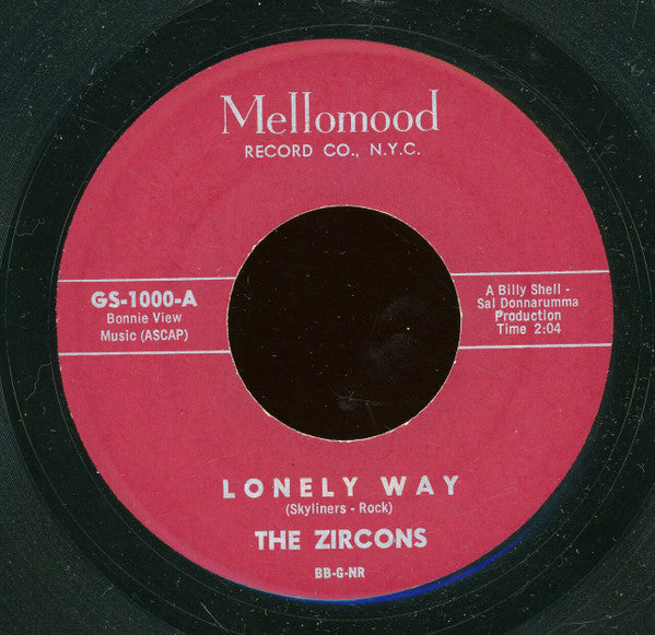 The Zircons (3) : Lonely Way (7")