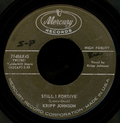Corinthian "Kripp" Johnson : Still I Forgive (7", Styrene)
