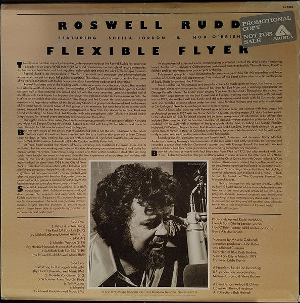 Roswell Rudd : Flexible Flyer (LP, Album, Promo, Pit)