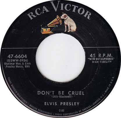 Elvis Presley : Hound Dog / Don't Be Cruel (7", Single, Roc)