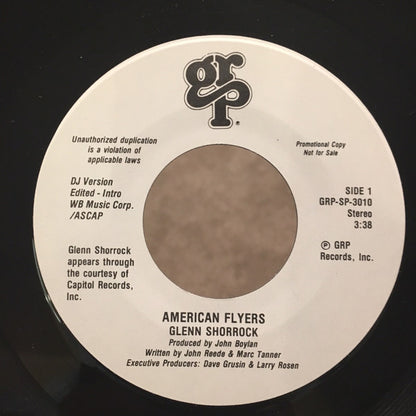Glenn Shorrock : American Flyers (7", Single, Promo)