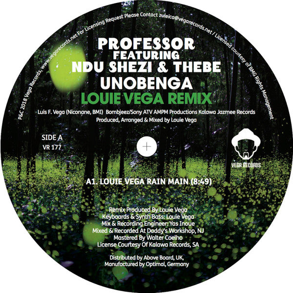 Professor Langa Featuring Ndu Shezi & Thebe : Unobenga (Louie Vega Remix) (12")