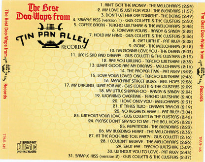 Various : The Best Doo-Wops From Tin Pan Alley Records (CDr, Comp)