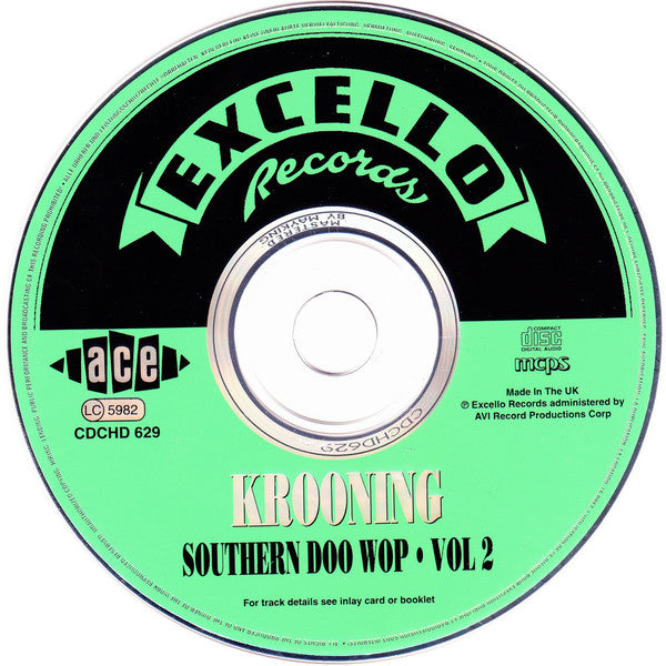 Various : Krooning: Southern Doo Wop Volume 2 (CD, Comp)