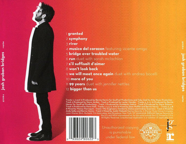 Josh Groban : Bridges (CD, Album)