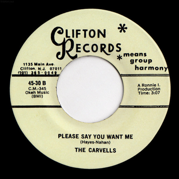 The Carvells (2) : When We Get Married / Please Say You Want Me (7")