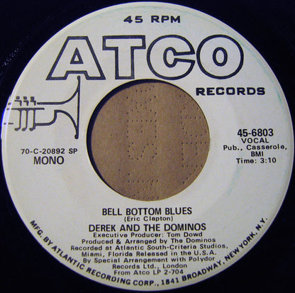Derek & The Dominos : Bell Bottom Blues (7", Mono, Promo, SP )
