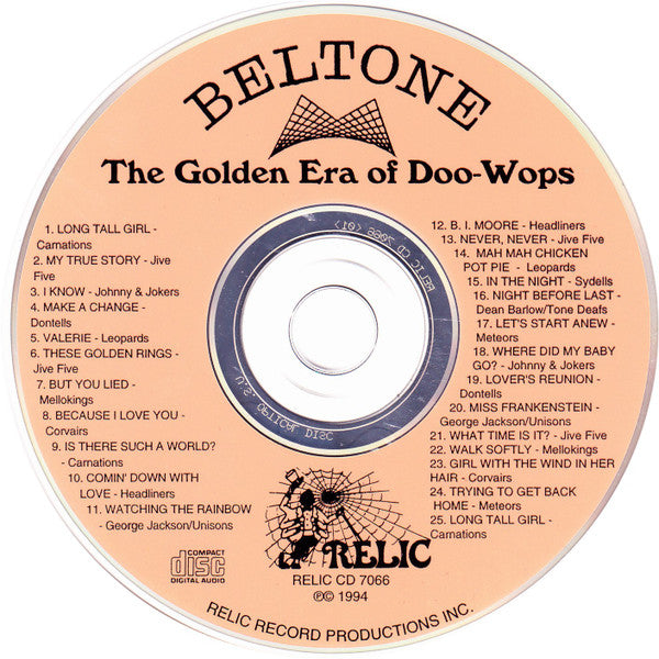 Various : The Golden Era Of Doowops: The Groups Of Beltone Records (CD, Comp)