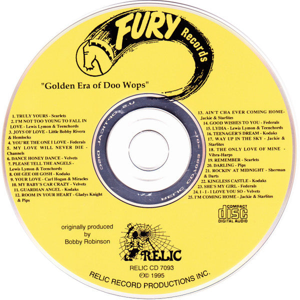 Various : The Golden Era Of Doowops: The Groups Of Fury Records, Pt. 2 (CD, Comp)