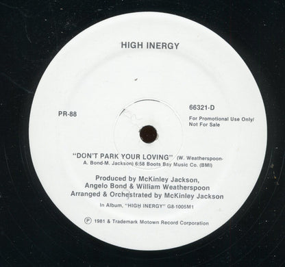 High Inergy / Teena Marie : Don't Park Your Loving / It Must Be Magic (12", Promo)