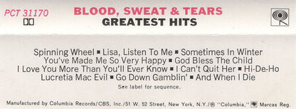 Blood, Sweat And Tears : Blood, Sweat & Tears Greatest Hits (Cass, Comp)