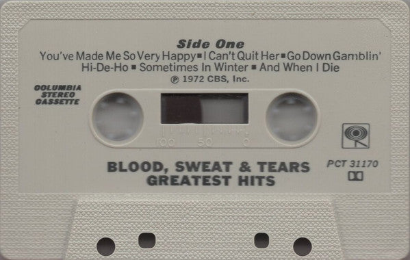 Blood, Sweat And Tears : Blood, Sweat & Tears Greatest Hits (Cass, Comp)