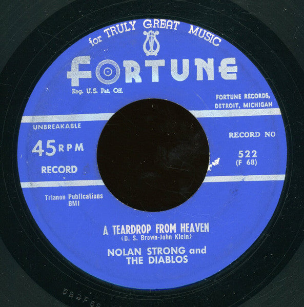 Nolan Strong And The Diablos : A Teardrop From Heaven / Try Me One More Time (7")