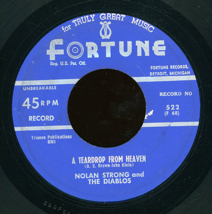 Nolan Strong And The Diablos : A Teardrop From Heaven / Try Me One More Time (7")