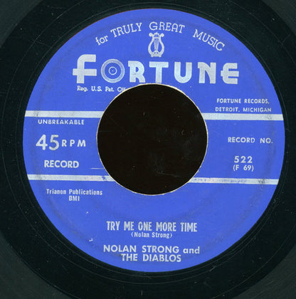 Nolan Strong And The Diablos : A Teardrop From Heaven / Try Me One More Time (7")