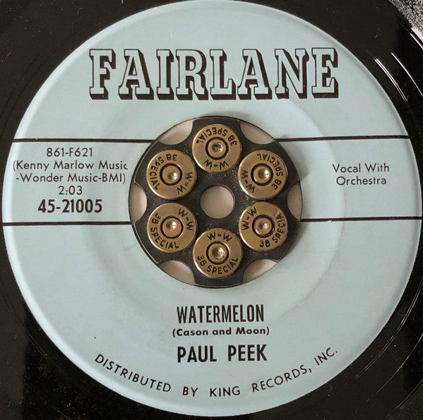 Paul Peek : Watermelon (7", Single)