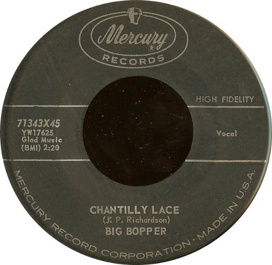 Big Bopper : Chantilly Lace / Purple People Eater Meets Witch Doctor (7", Single)