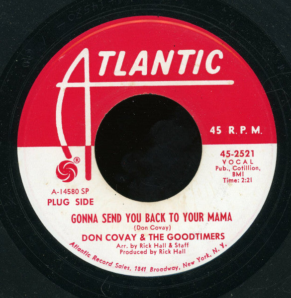 Don Covay & The Goodtimers : Gonna Send You Back To Your Mama / House On The Corner (7", Single, Promo, SP )