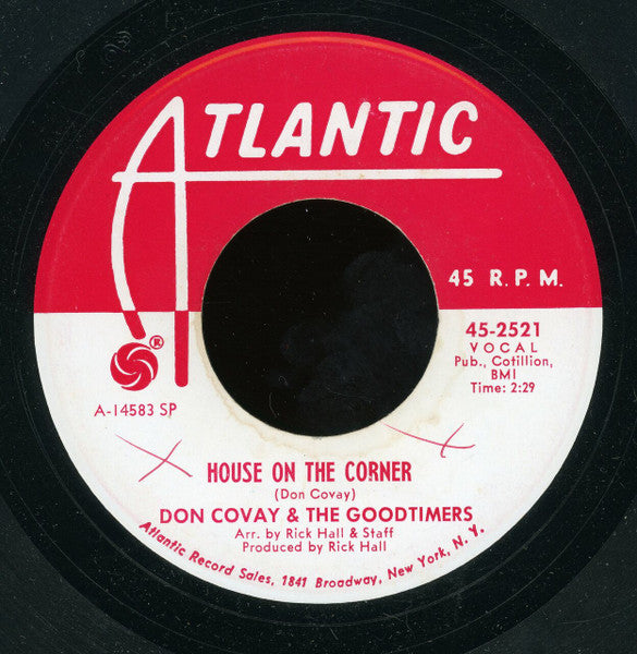 Don Covay & The Goodtimers : Gonna Send You Back To Your Mama / House On The Corner (7", Single, Promo, SP )