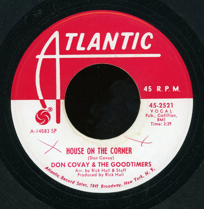 Don Covay & The Goodtimers : Gonna Send You Back To Your Mama / House On The Corner (7", Single, Promo, SP )
